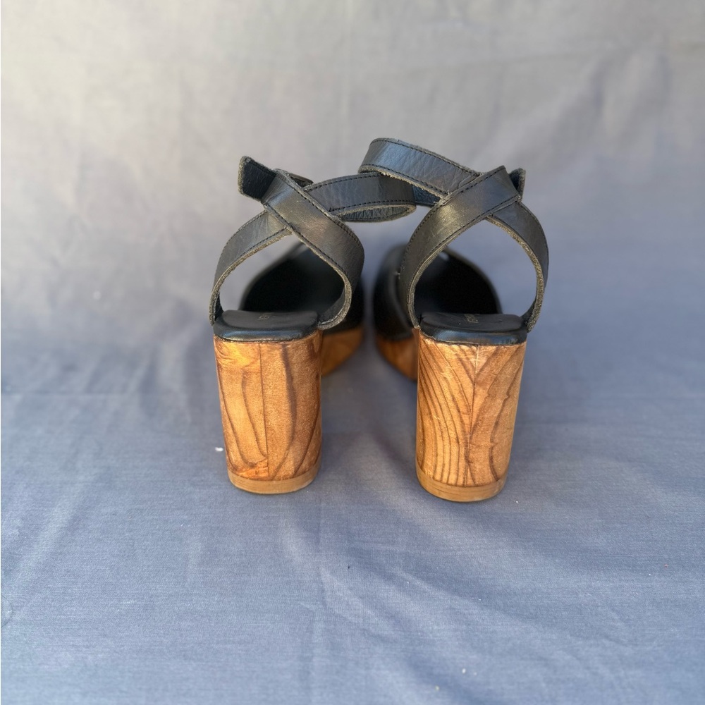 Very Volatile Leominster Platform Sandals Women’s Size 6 Black Leather #  551172 - Picture 3 of 7